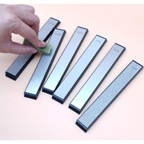 6-piece set Emery Whetstone Diamond Sharpener Whetstone Strip Angled Whetstone Kitchen Household Scissors knife sharpener