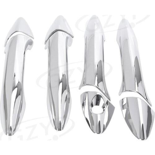 For Hyundai Elantra 2012 2013 2014 Car Chrome Door Handle Cover Trim Decoration Guards Bars Set