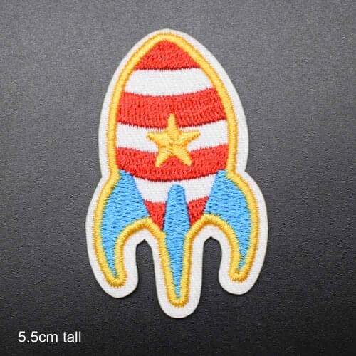 Astronaut A journey To Space Rocket Iron On Patch Embroidered Clothes Patch For Clothing Clothes Stickers Garment