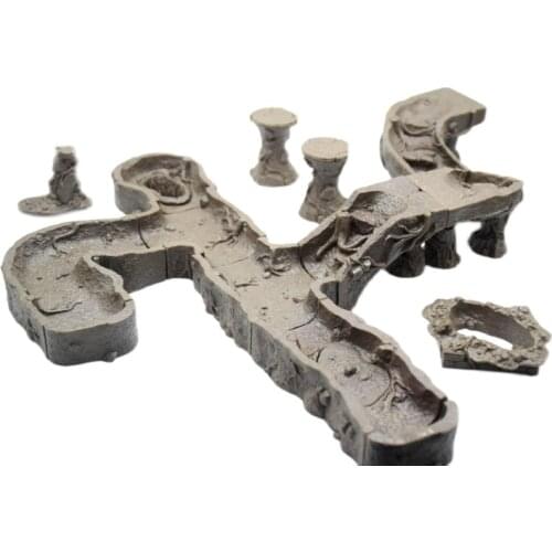 TRPG board game Dwarf hammering dungeons Scene Furnace Castle Accessories terrain wall pillar trap Monster lair miniatures