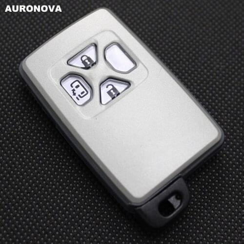 AURONOVA New Smart Key Shell for Toyota Crown Corolla Camry Rav4 Reiz Prado Land Cruiser 3 Square Buttons Remote Car Key Case