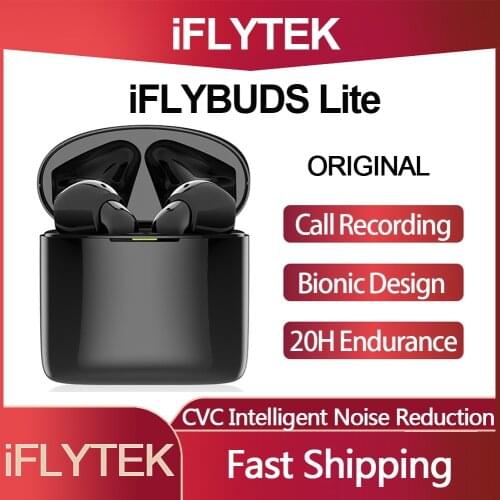Original iFLYTEK iFLYBUDS Lite TWS Smart Recording Headset Wireless Bluetooth Earbuds Call Noise Reduction Instant Transcription