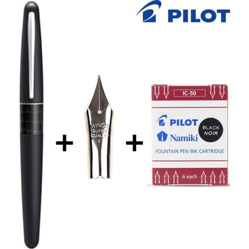 Japan PILOT 88G adult male and female business students writing calligraphy gift box pen (1 pen + 6 ink gallons + 1 F tip)