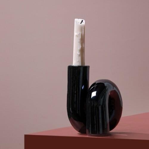 Glass Candle Holder for Decorative Candlestick Holder Modern Candle Stand Candle Holders Decor Dining Room Dry Flower Vase