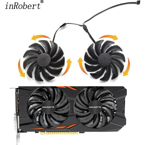 88MM PLD09210S12HH T129215SU Cooling Fan For Gigabyte GeForce GTX 1070 1050 Ti GTX 1060 960 RX 480 570 Graphics Card Cooler Fan