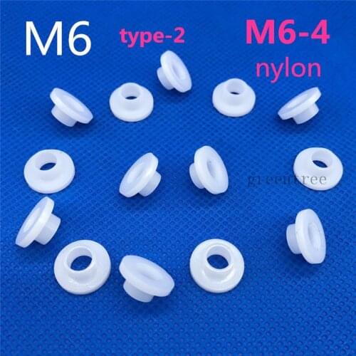 M6 screw gasket the step T-type washer plastic nylon gasket insulation spacer transistor gasket 6mm screw thread protector