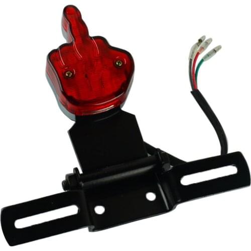 Motorcycle Rear Tail Light Brake Running Finger LED Lamp Red For Harley Chopper