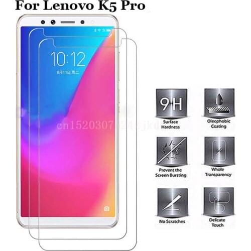 2.5D 9H Tempered Glass For Lenovo k5 pro Screen Protector Transparent Protective Film For Lenovo k5pro Glass