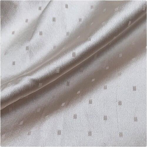 Width 47" Jacquard Acetate Impervious Stretch Satin Fabric By The Half Yard For Dress Shirt Tuxedo Material