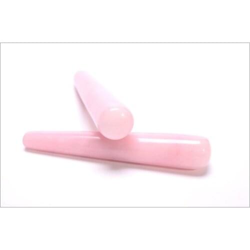 10 pcs Natural Crystal Rose Quartz massage wand Relaxing Stone Body acupoint point stick reiki healing stone face massage