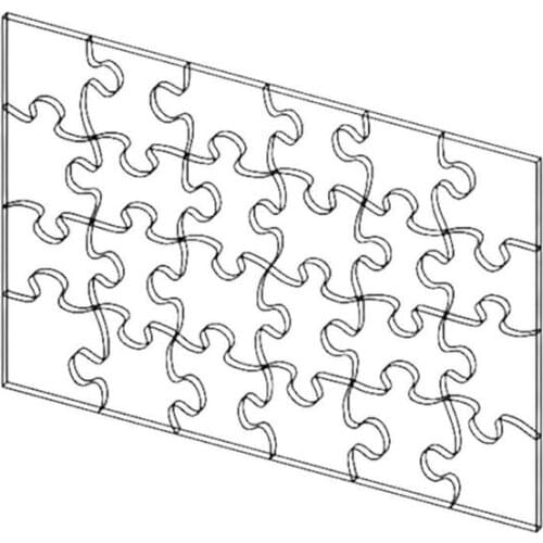 108pcs/set Transparent Acrylic Jigsaw Puzzle Kids Birthday Gifts Stress Relief Toys Adult Educational Toys Puzzles