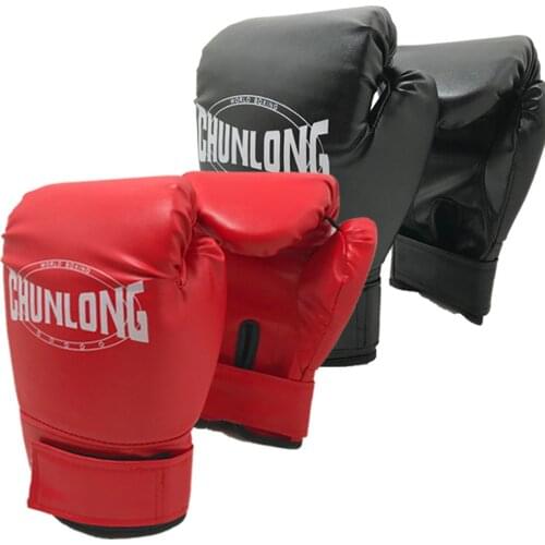 2pcs Boxing Gloves Thickened PU Leather Muay Thai Karate Punching Kickboxing Training Fighting Gloves for Women Men
