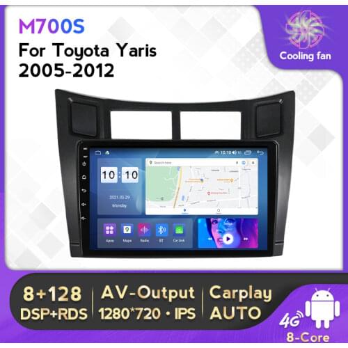 2Din 4G Lte Android 10 2.5D IPS Car Radio Multimedia Player For Toyota Yaris 2005-2012 Navigation GPS Support Carplay WIFI BT
