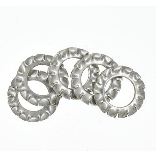 DIN6798A M2.5 M3 M4 M5 M6 M8 M10 M12 M14 M16 M18 M20 304 Stainless Steel Washers External Toothed Gasket Serrated Lock Washer
