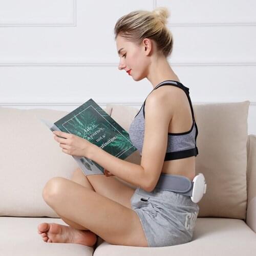 Electric Adjustable Wireless Belt Back Massager Device lumbar care Airbag Pressure Pulse Hot Compress