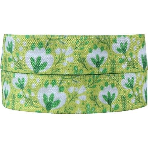 FLRA FOE (100yards/lot) Free shipping beautiful shamrock fold over elastic