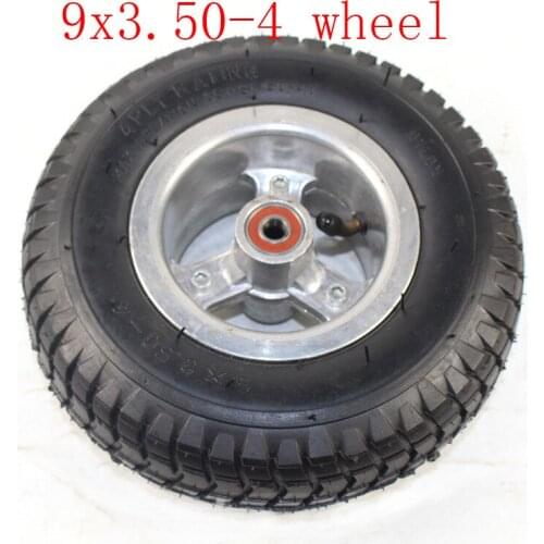 Good Quality 9 Inch Wheel 9x3.50-4 Tires Tyre Inner Tube and Rim Combo for Gas Scooter Skateboard Pocket Bike Electric Tricycle