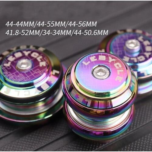 MTB Bike Double Bearings Headset Mountain Bike Straight/Tapered Tube Fork Headset Kit 28.6mm 44mm Bicycle Parts Accessories