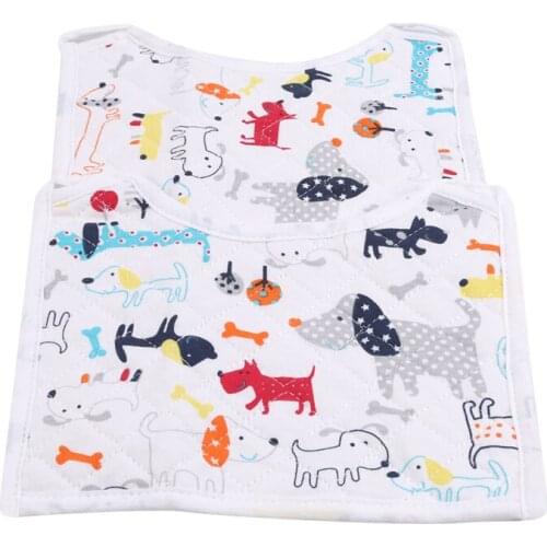 2Pcs Baby Bibs Cute Cartoon Toddler Baby Saliva Towel Cotton Absorption Prevent Dirty Infant Burp Cloths Feeding Supplies