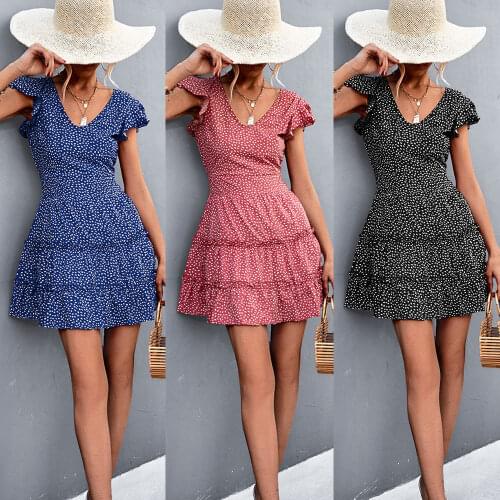 Fashion Summer Boho Print Short Mini Dress Women Sleeveless Sexy Dresses Summer Beach Sundress Female Casual Printed Vestidos