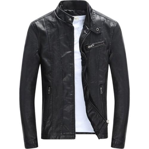 Spring Motorcycle Leather Jackets Men Casual PU Leather Clothing Autumn Leather Jackets Male Casual Coats 3XL
