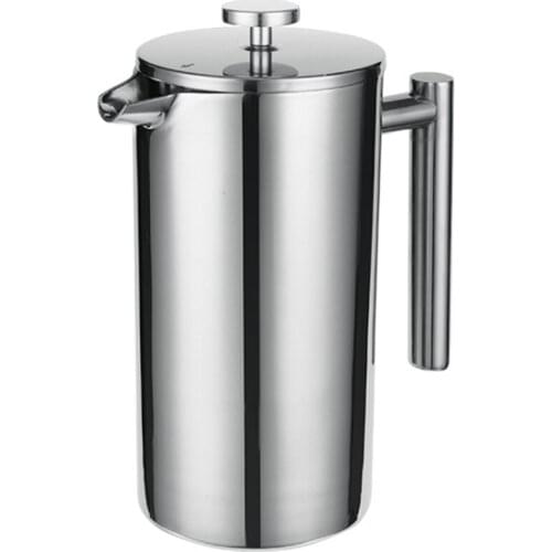 Small Stainless Steel French Press Coffee Plunger,Press Pot, Best Tea Brewer Espresso Machine 1500Ml Kettle Coffee Maker