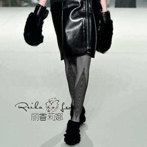 Rushed Real 2020 Personality Pantyhose Female Diamond Lattice Tights Print Medias Pantis Woman Winter Beautiful Leg Shape Free