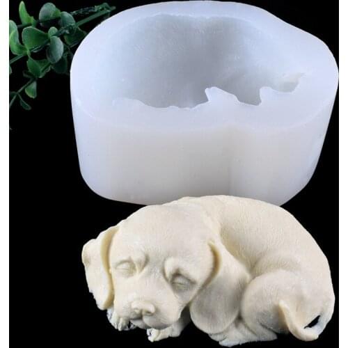 New 3D Sleep Dog Cake Mold Silicone Dog Shape Mousse Cake Mold Multi Handmade Resin Epoxy Craft Tool Kitchen Baking Tool
