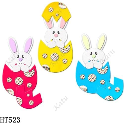 Easter Bunny eggs Cutting dies - New Die Cutting And Wooden Mold,HT523 Suitable For Common Die Cutting Machines On The Market