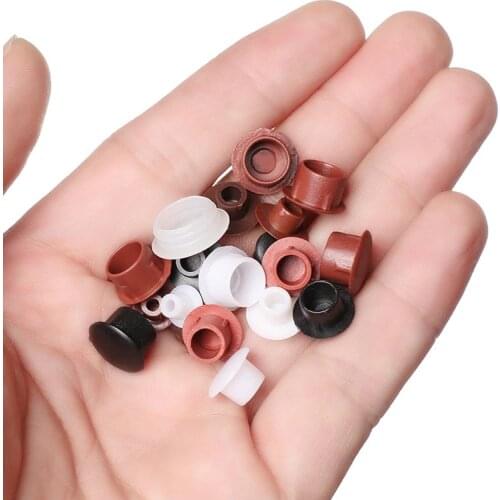 10pcs Furniture Cabinet Screw Hole Plug 5mm Plastic Plug Hole Wardrobe Head Screw Decorative Cover Protector Dust Plug Stopper