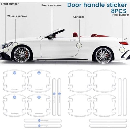 Car Door Handle Protection Stickers Universal Wrist Of Door Bowl Film Auto Anti-Scratch Handle Sticker Car Protector Accessori