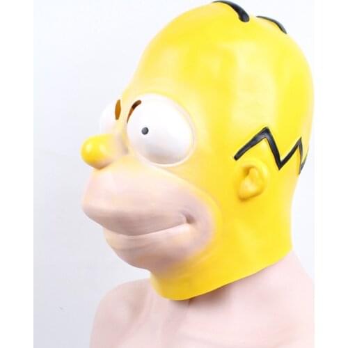 Yellow Big Eyes Big Mouth Mask Prom Party Mask Halloween Mask Latex Mask Adult Children Universal Mask for Face Fashion