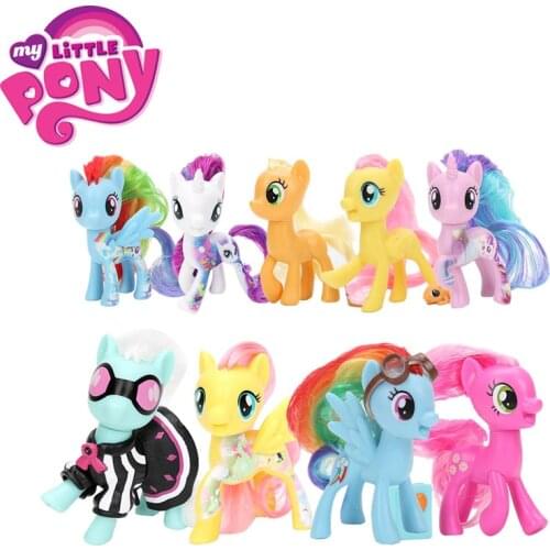 1pcs My Little Pony Toys the Movie Soarin Sweetie Drops Rainbow Dash Pinkie Pie Rarity PVC Action Figures Pony Colletion Model