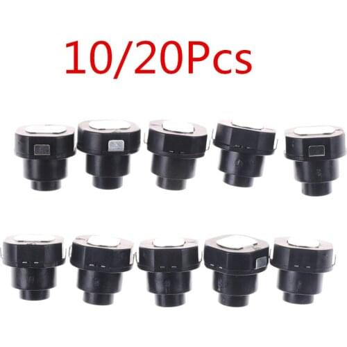 10/20pcs/lot Flashlight Torch Part Round Push Button Switch Black DC 30V 1A 10 x 10mm
