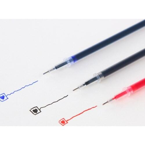 10Pcs 0.38mm Gel Ink Ballpoint Pen Refill Black Blue Red Stationery Supply MAY12