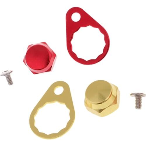 2pcs Metal Fishing Reel Handle Screw Nut Baitcasting Reel Repair Parts Right Hand Fishing Tools