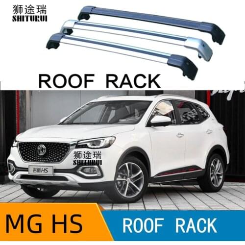 2Pcs Roof bars For MG MG HS 5 DR SUV DEC 2019 - 2020 FLUSH RAILS Aluminum Alloy Side Bars Cross Rails Roof Rack Luggage Carrier