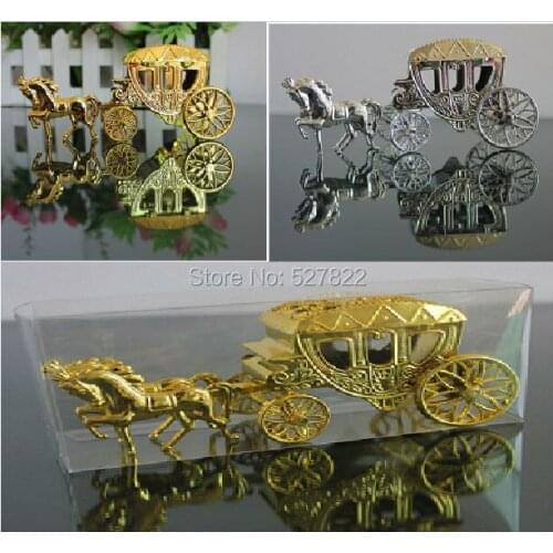 20PCS Silver Gold Fairy Tale Gharry Party Favor Box Creative Wedding Candy Box High Quality Gift Box Free Shipping