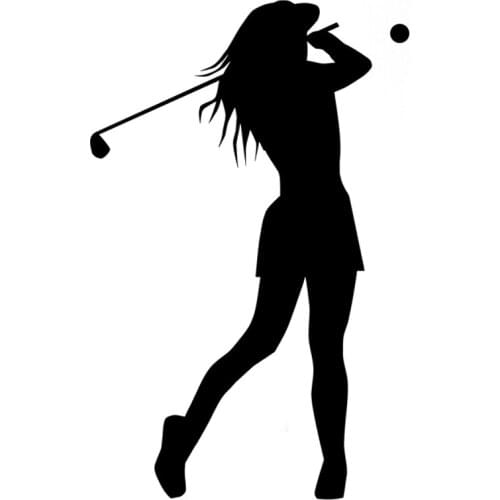 9.6CM*15.1CM Interesting Golf Fitness Sport Vinyl Decal Decor Car Sticker S9-0957