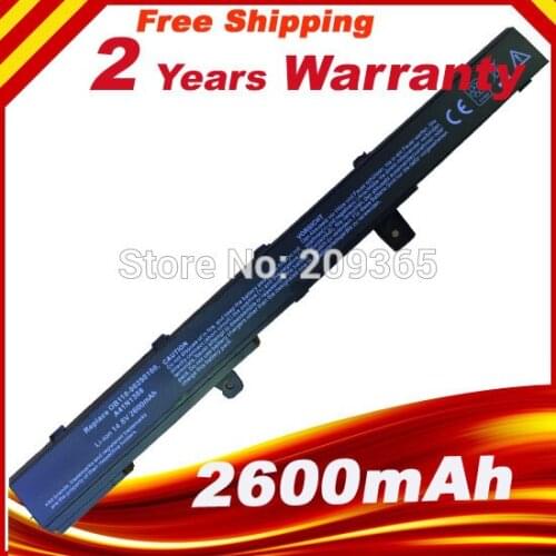 Battery for ASUS X451 A41N1308 0B110-00250100 A41N1308 A31LJ91 A31N1319 A41N1308 X45LI9C YU12008-13007D YU12125-13002 X451 X551
