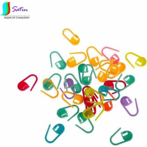 Sewing Accessary Woolen knitting Tools Mixed Color Locking Crochet Marker Stitch Holder Clip /Plastic Sweater Mark Pins S0018