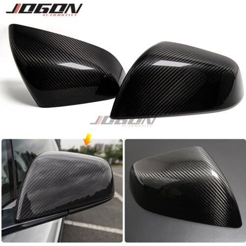 Car Accessories Carbon Fiber Side Wing Rear View Mirror Case Cover Caps Shell Trim For Tesla Model 3 2017 2018 2019