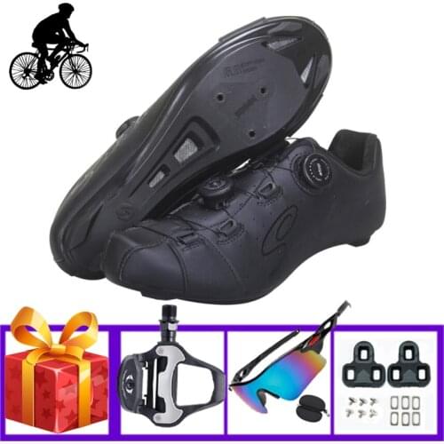 SIDEBIKE Road Cycling Shoes Add Pedals Sunglasses Sapatilha Ciclismo Self-locking Breathable Superstar Bicycle Riding Footwear