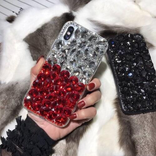 LaMaDiaa Cases For Samsung GalaxyS6 S7 S8 S9 S10 S11Plus Lite Note5 8 9 10 Case Luxury Cover Bling Rhinestone Diamond Case Cover