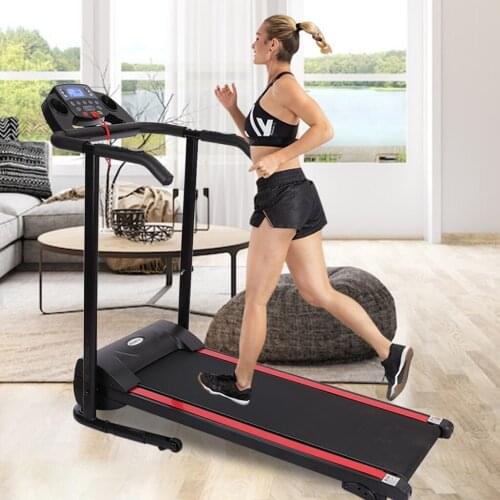 Home treadmill 1100W Folding Treadmill With Device Holder, Shock Absorption And Incline Fully folded Electric walking machine