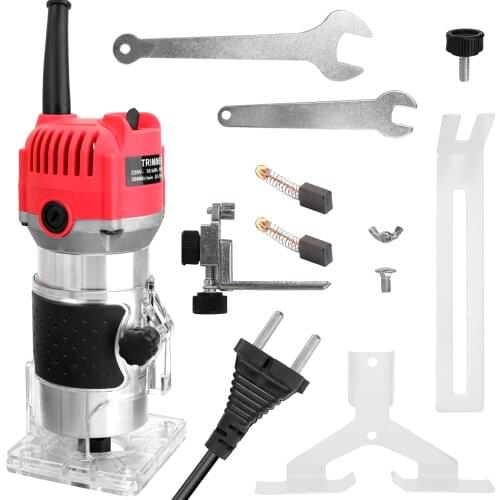 DIY Woodworking Electric Trimming Machine 800W 30000r/min Engraving Electromechanical Wood Milling Slot Machine Copper Motor