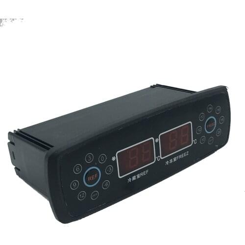 ECS-R12F12 microcomputer temperature controller is great choice for dual temperatures refrigeration and freezers in supermarkets