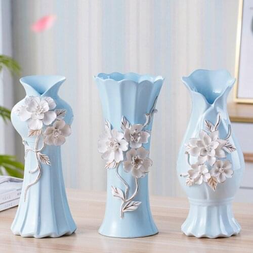 European fashion Ceramic Vase Creative White Flower Vase Modern Decor Flower Vase Ceramic Wedding Decor Fashion Furnishing