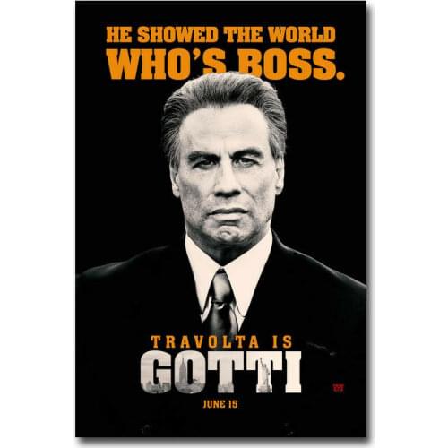 F153 Gotti 2018 Kevin Connolly John Travolta John Movie Silk Cloth Poster Art Bedroom Decoration