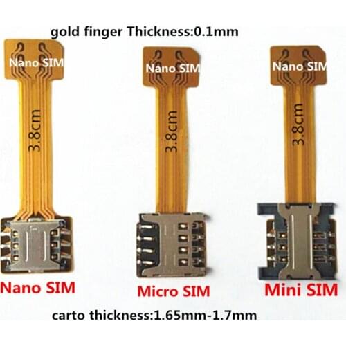Hybrid Dual SIM Card Micro SD TF Adapter for Xiaomi Redmi for Samsung Huawei Double 2 Nano Mini Micro SIM Slot Wireless Adapters